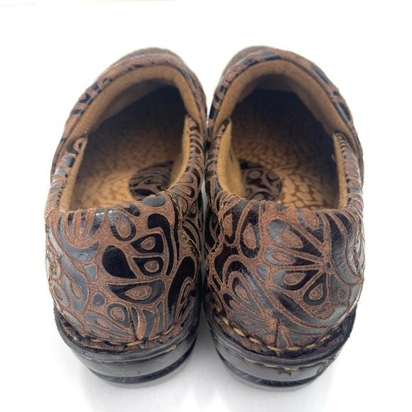B.O.C Born Concept Nurse Clogs Size 7 Brown Printed Leather Comfort Platform - Picture 4 of 14